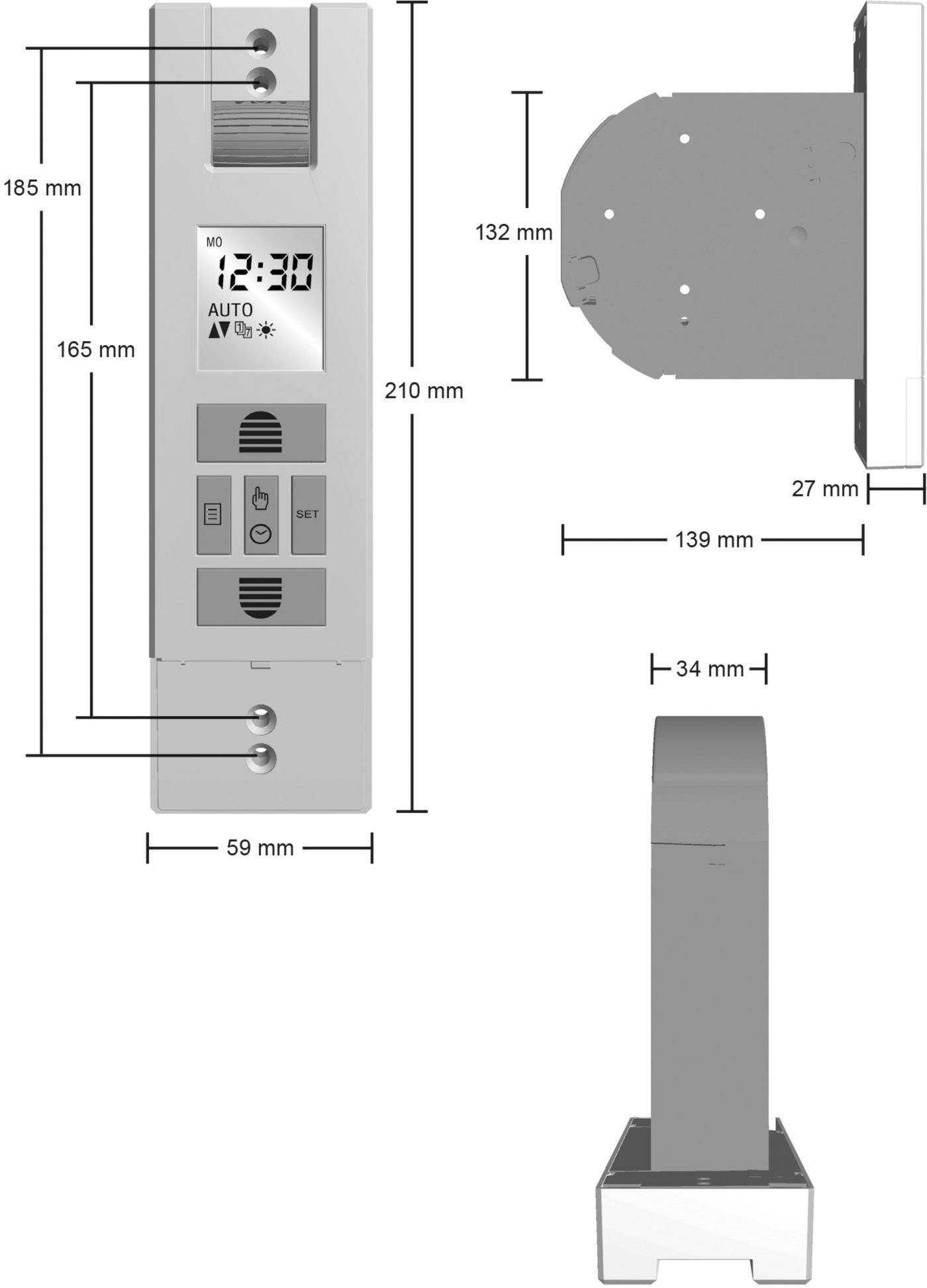 Schellenberg 10542 ROLLODRIVE 65 PLUS Elektrischer Gurtwickler 23mm Zugkraft (max.) 45kg Unterputz