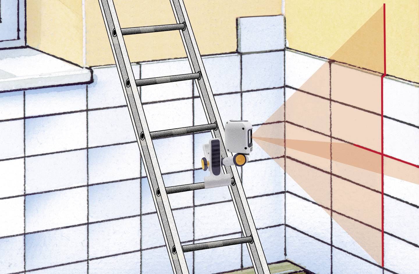 Laserliner 090.133A Klemmhalterung 1/4" Passend für (Marke-Nivelliergeräte) Laserliner