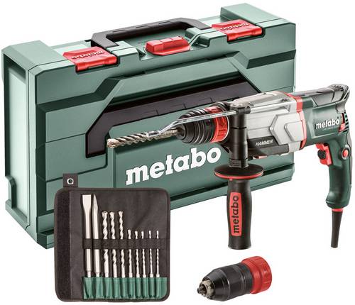 Metabo UHE 2660-2 Quick Set SDS-Plus-Meißelhammer, Bohrhammer, Kombihammer 800 W inkl. Koffer, mit