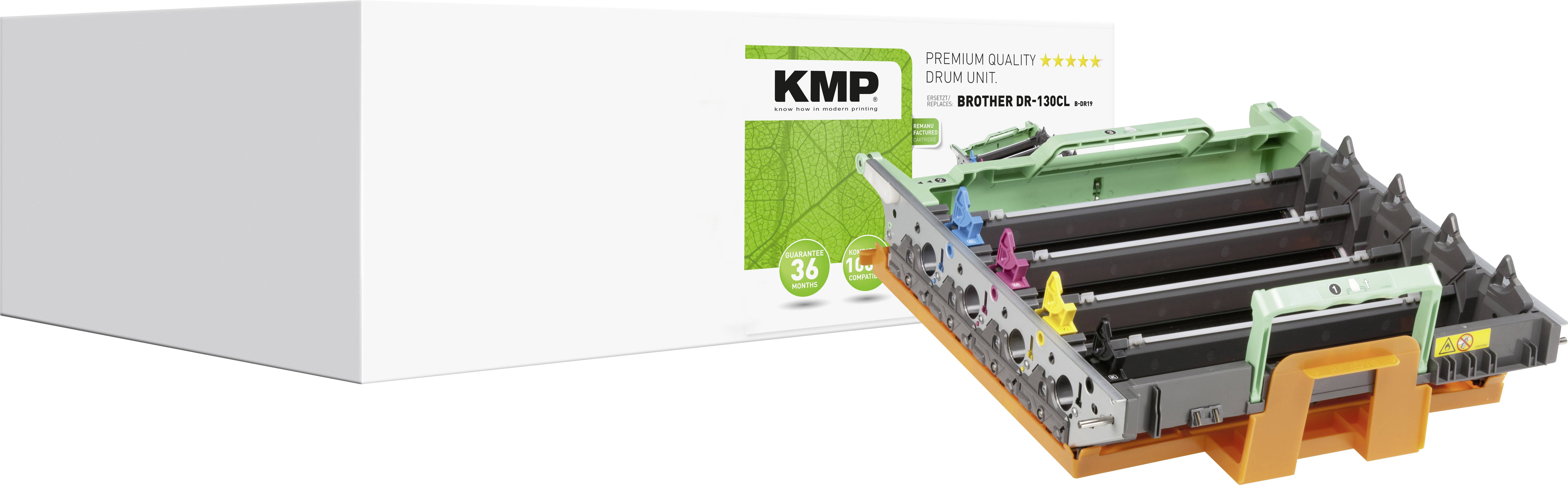 KMP Trommel ersetzt Brother DR-130CL, DR130CL Kompatibel Schwarz, Cyan, Magenta, Gelb 17000 Seiten B-DR19 1241,7000