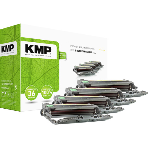 KMP Trommeleinheit ersetzt Brother DR-230CL, DR230CL Kompatibel Schwarz, Cyan, Magenta, Gelb 15000 Seiten B-DR23V