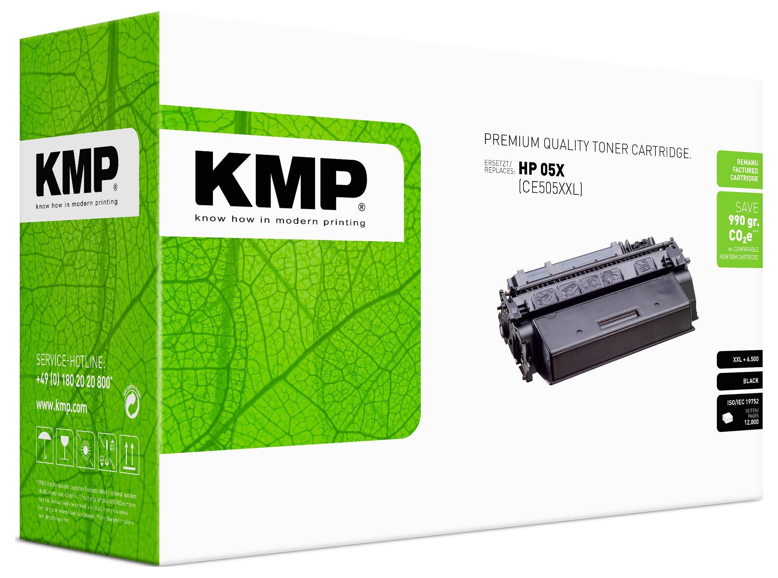 KMP Toner ersetzt HP 05X Kompatibel Schwarz 12000 Seiten H-T237 1217,8500