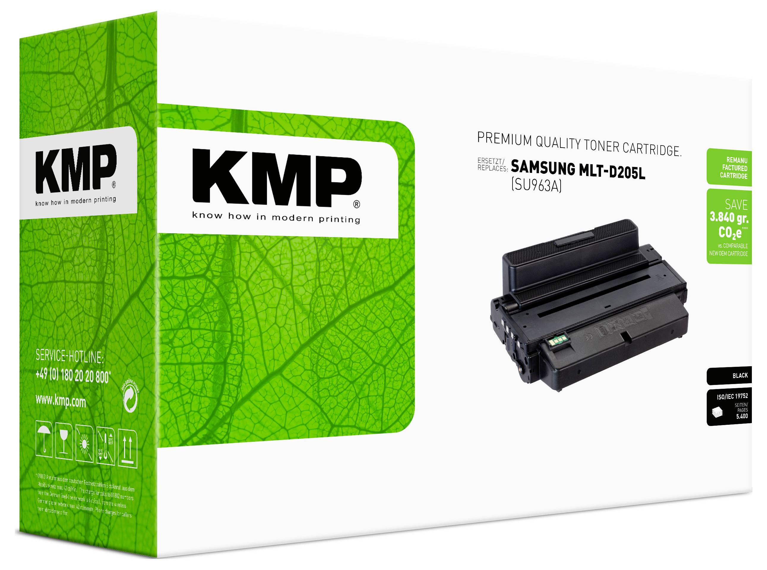 KMP Toner ersetzt Samsung MLT-D205L Kompatibel Schwarz 5400 Seiten SA-T82 3508,3200