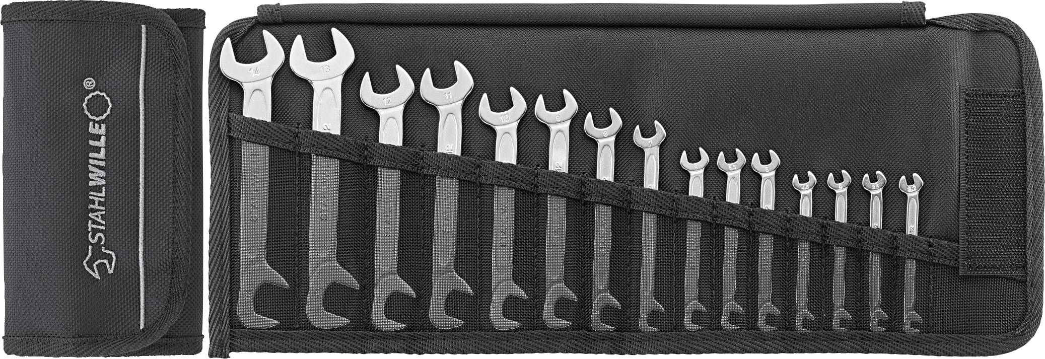 Stahlwille 96400651 12/15 PC Doppel-Maulschlüssel-Satz 15teilig Schlüsselweite (Metrisch) 3.2 - 14