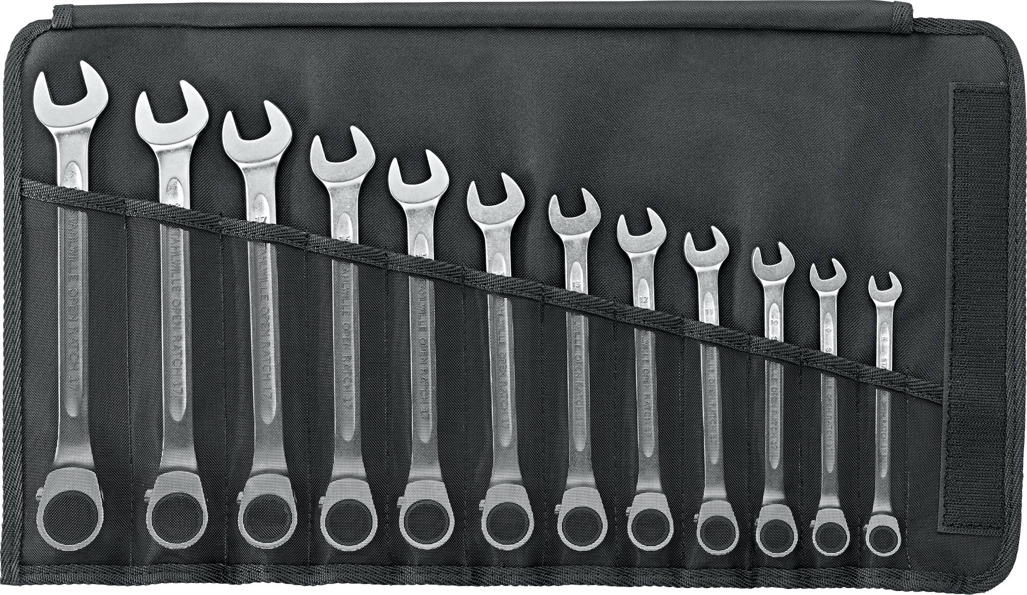 Stahlwille 96411712 17/12 Knarren-Ring-Maulschlüssel-Satz 12teilig Schlüsselweite (Metrisch) 8 - 19 mm