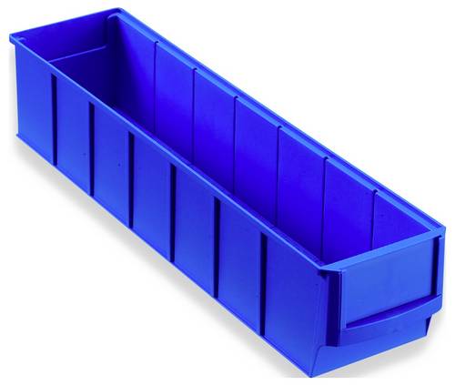 Allit 456540 Sichtlagerkasten Regal-Industriebox Gr. 400S (L x B x H) 400 x 91 x 81 mm Blau 1 St.