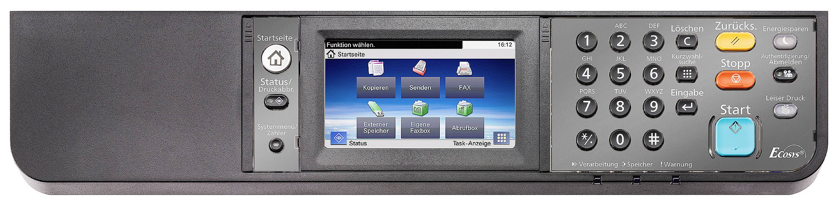 Kyocera ECOSYS M5526cdw Multifunktionsdrucker Laser Farbe A4 Drucker, Scanner, Kopierer, Fax LAN, WLAN, Duplex, Duplex-ADF