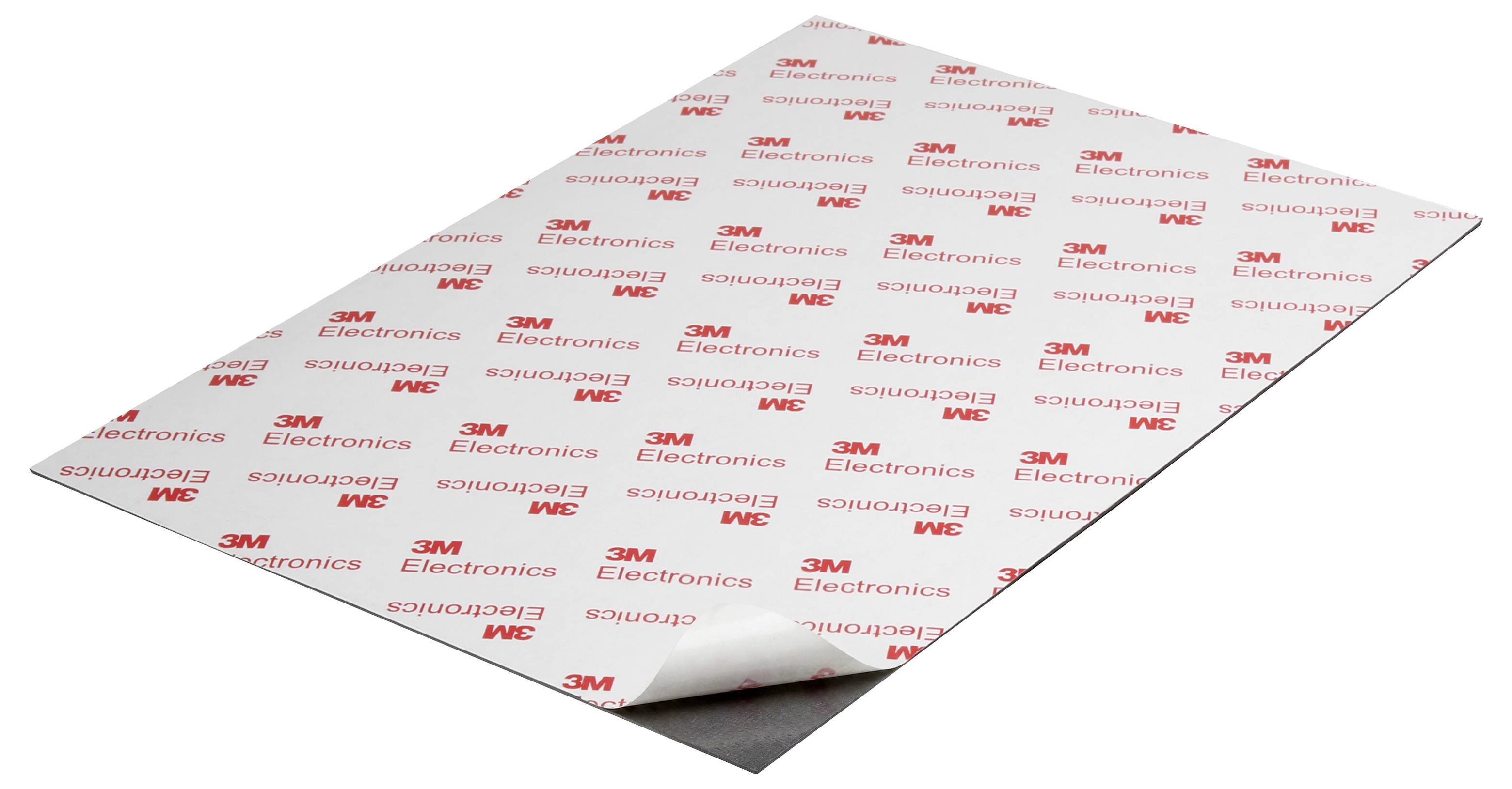Ein flaches weißes Haftungsblatt mit wiederholtem roten 