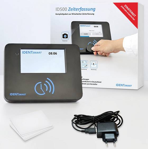 IDENTsmart ID500 Zeiterfassung Starter-Kit Anzahl Mitarbeiter: 25