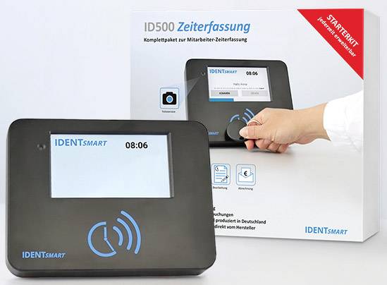 IDENTsmart ID500 Zeiterfassung Starter-Kit Anzahl Mitarbeiter: 25