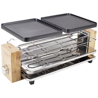 Princess Pure 8 Raclette 8 Pfännchen Bambus, Schwarz Princess Pure 8 Raclette 8 Pfännchen Bambus, Schwarz