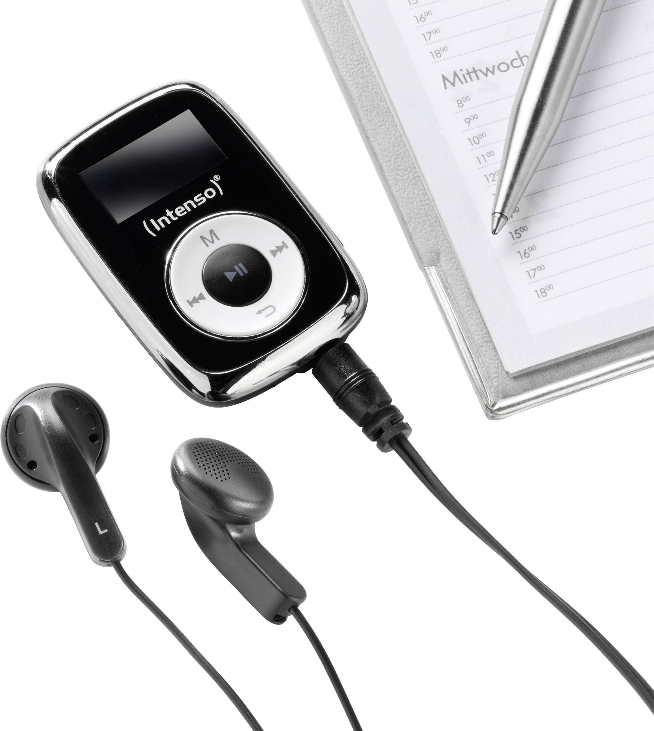 Intenso Music Mover MP3-Player 8GB Schwarz Befestigungsclip