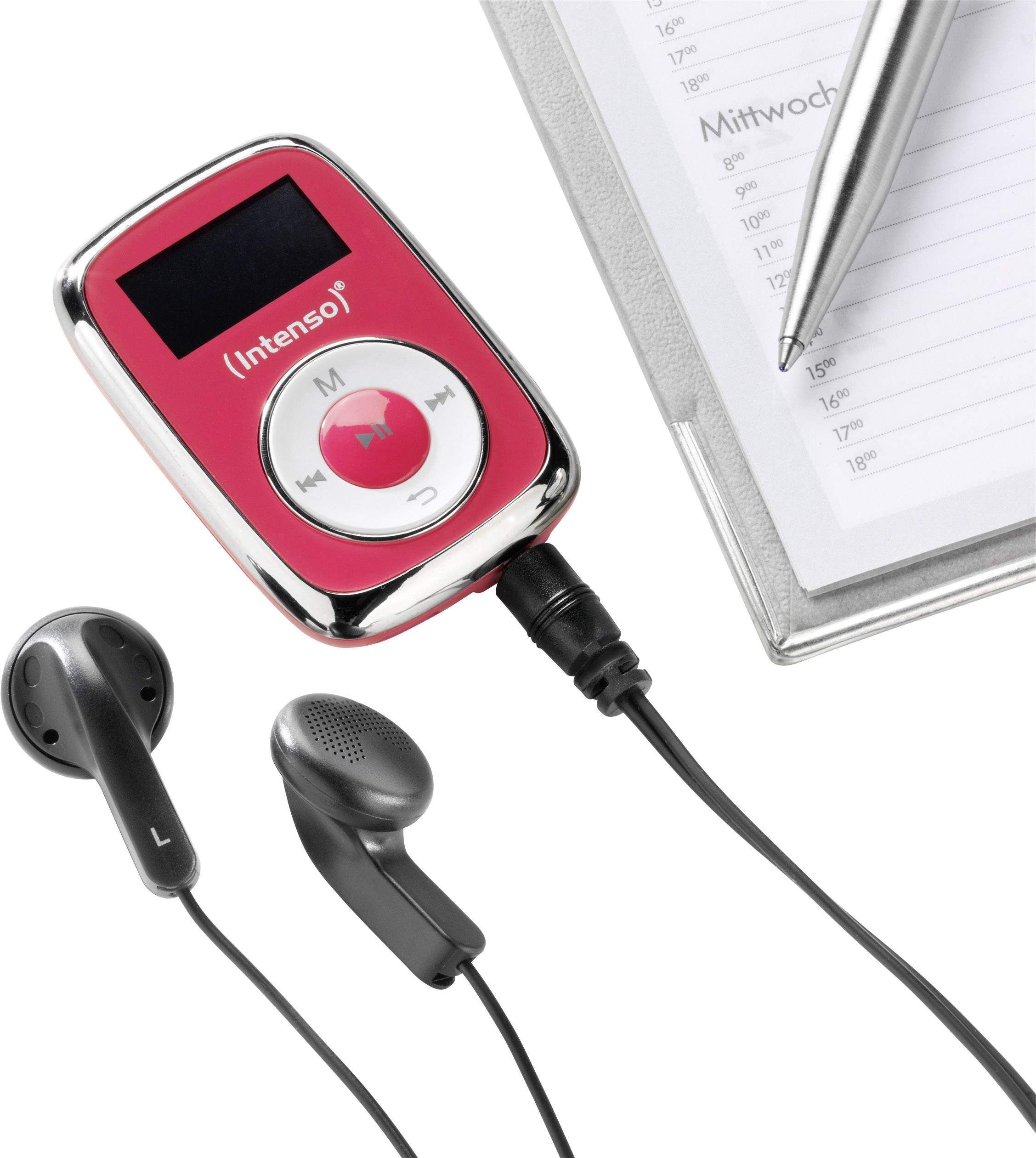 Intenso Music Mover MP3-Player 8GB Pink Befestigungsclip