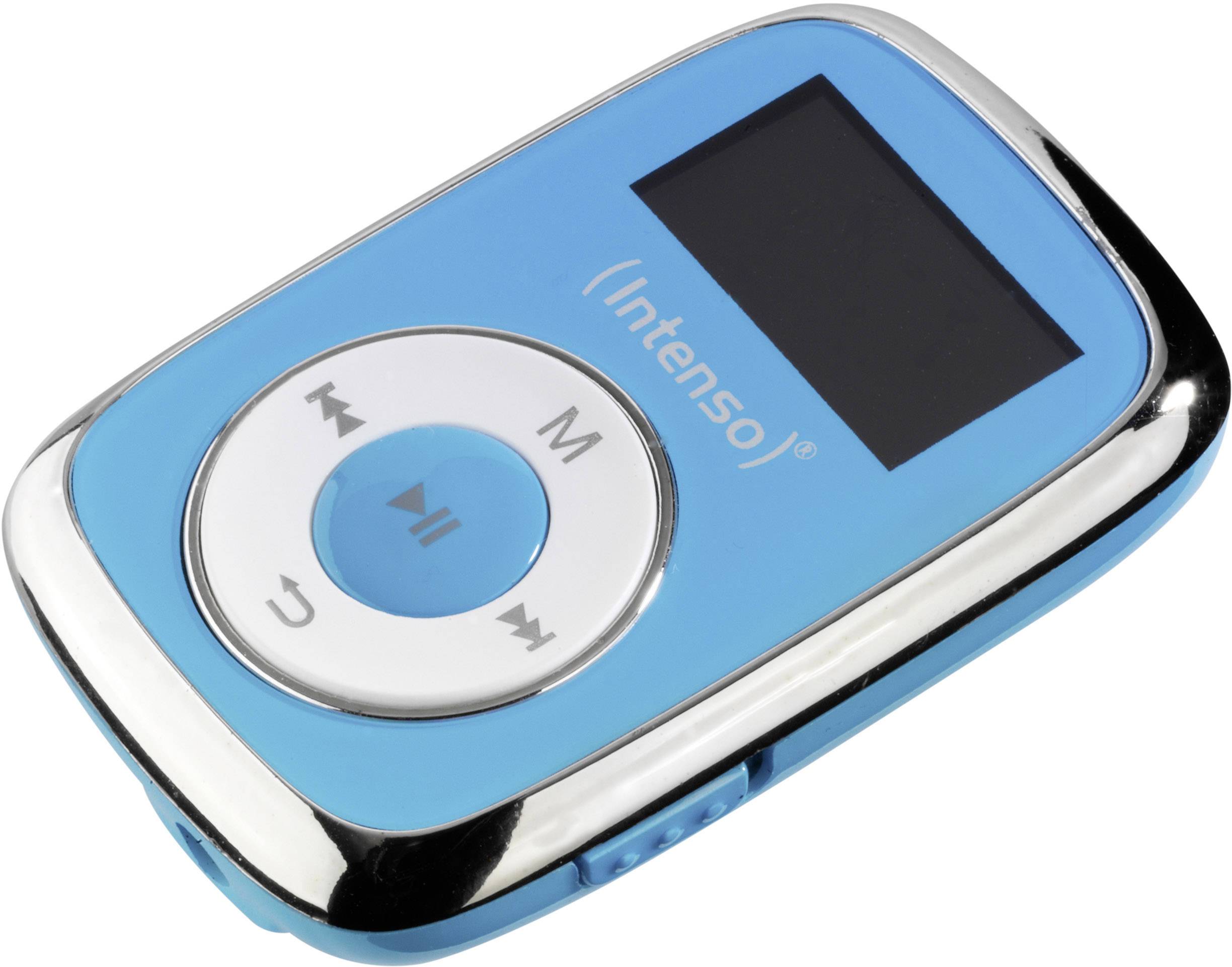 Intenso Music Movers MP3Player 8GB Blau Befestigungsclip digitalo