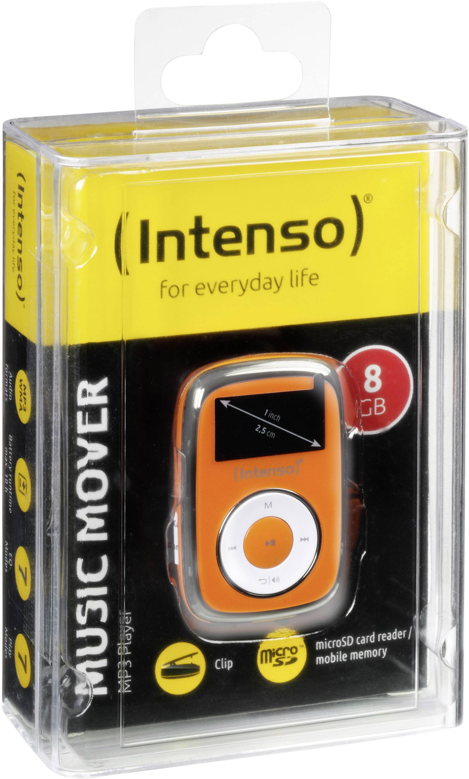 Intenso Music Mover MP3-Player 8 GB Orange Befestigungsclip