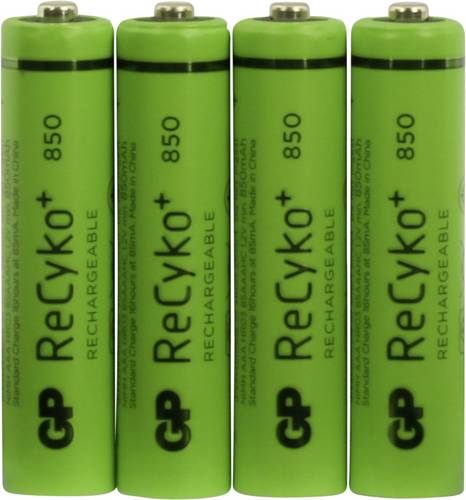 GP Batteries ReCyko+ Micro (AAA)-Akku NiMH 850 mAh 1.2V 4St.