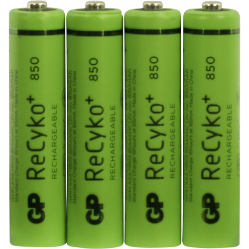GP Batteries ReCyko+ Micro (AAA)-Akku NiMH 850 mAh 1.2 V 4 St.