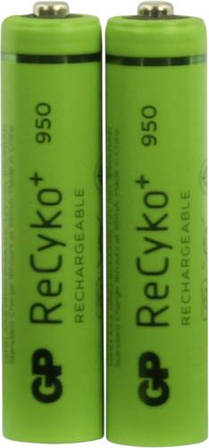 GP Batteries ReCyko+ HR03 Micro (AAA)-Akku NiMH 950 mAh 1.2V 2St.