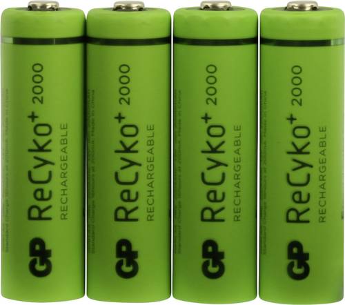 GP Batteries ReCyko+ Mignon (AA)-Akku NiMH 2000 mAh 1.2V 4St.