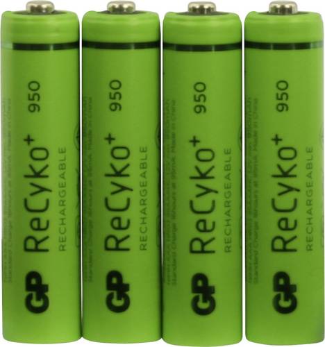GP Batteries ReCyko+ HR03 Micro (AAA)-Akku NiMH 950 mAh 1.2V 4St.