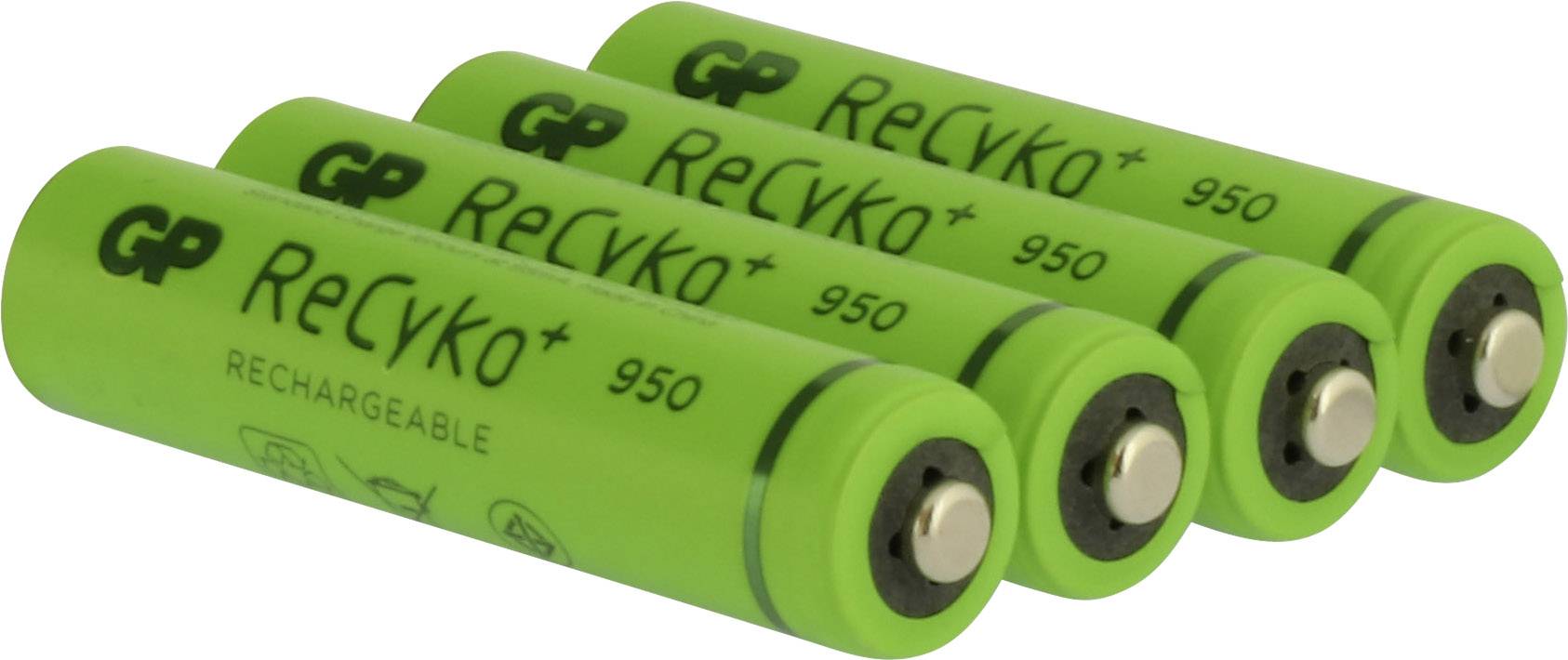 GP Batteries ReCyko+ HR03 Micro (AAA)-Akku NiMH 950 mAh 1.2 V 4 St.