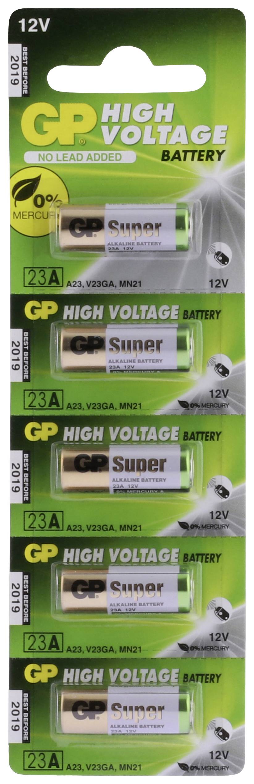 GP Super Spezial-Batterie 23A Alkali-Mangan 12V 38 mAh 5St.