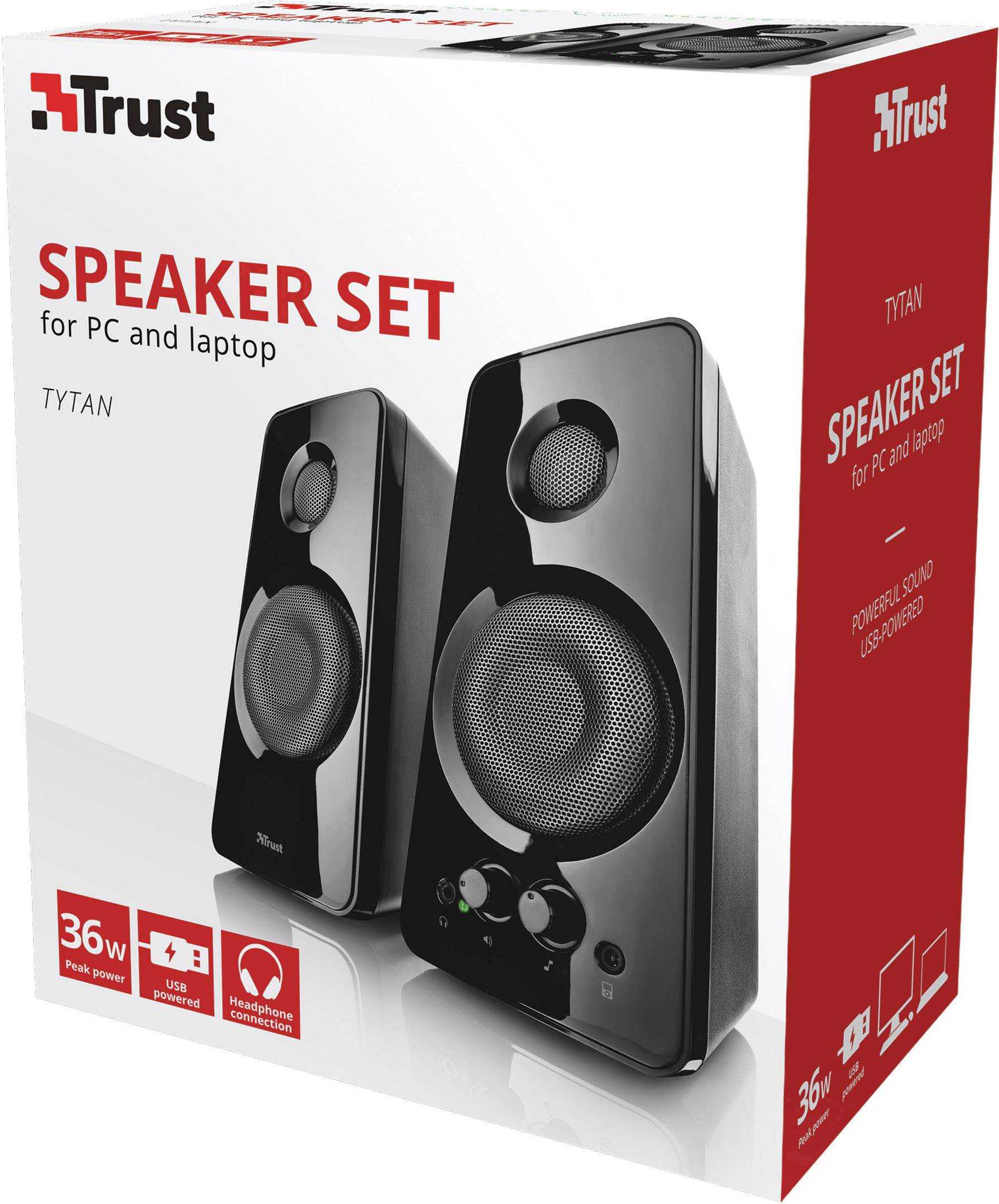 Trust Tytan 2.0 PC-Lautsprecher Kabelgebunden 18 W Schwarz