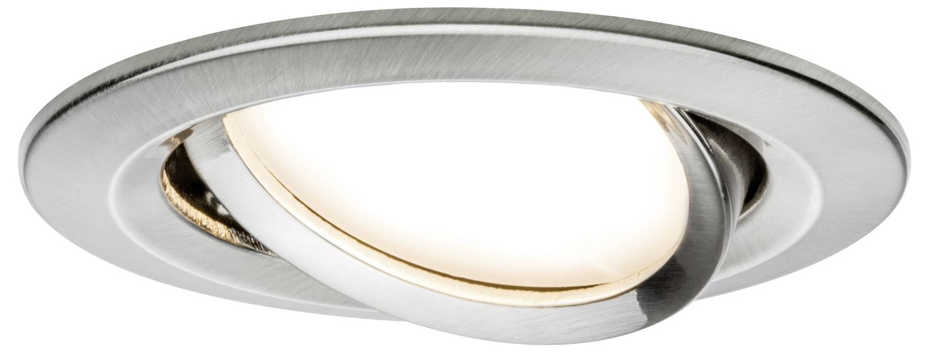 Paulmann 93878 Coin Slim LED-Einbauleuchte 3er Set LED LED fest eingebaut 18W Eisen (gebürstet)