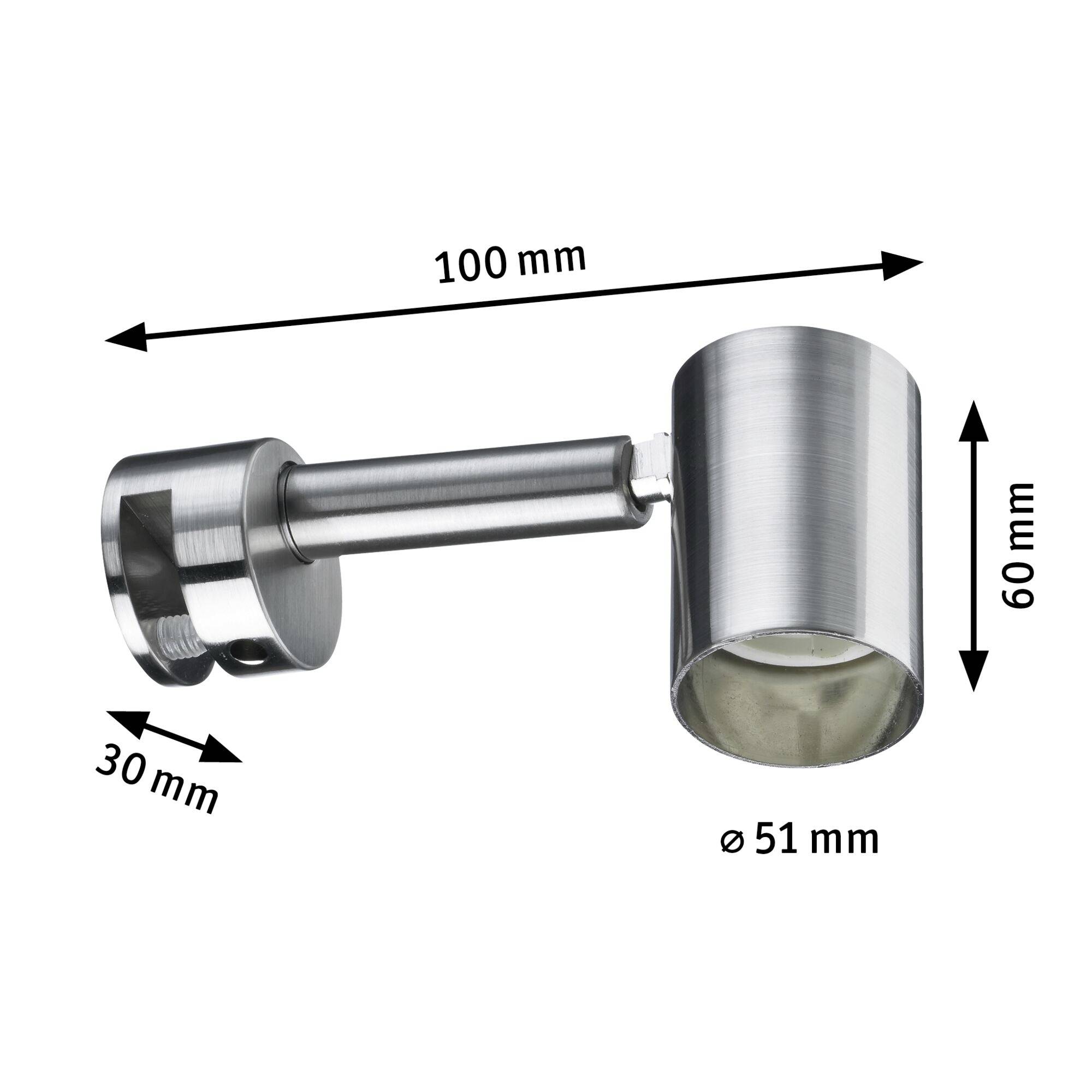 Paulmann Simplo 99905 Spiegelleuchte 5.3W Eisen (gebürstet)