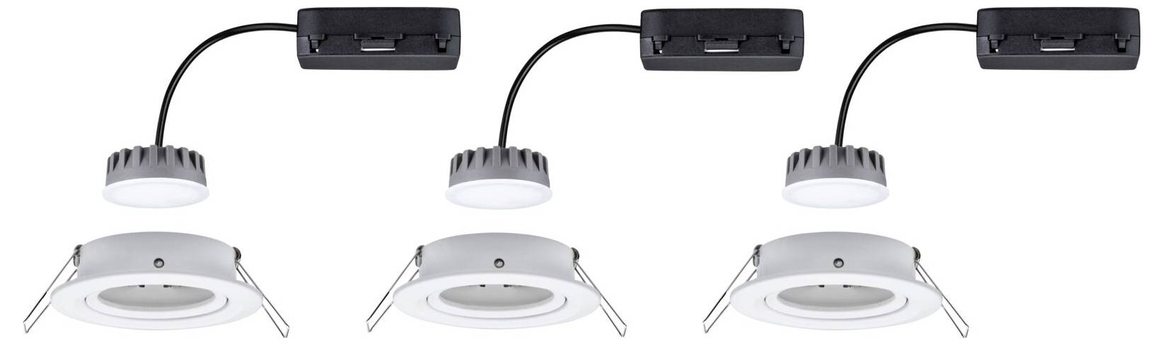 Paulmann 93875 Coin Slim LED-Einbauleuchte 3er Set LED LED fest eingebaut 18W Weiß (matt)