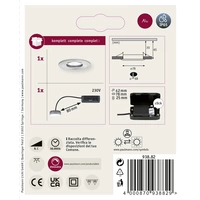 Paulmann Coin Slim LED-Bad-Einbauleuchte 6W IP65 Eisen (gebürstet) Paulmann Coin Slim LED-Bad-Einbauleuchte 6W IP65 Eisen (gebürstet)
