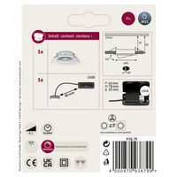 Paulmann 93879 Coin Slim LED-Einbauleuchte LED LED fest eingebaut 6W Chrom Paulmann 93879 Coin Slim LED-Einbauleuchte LED LED fest eingebaut 6W Chrom