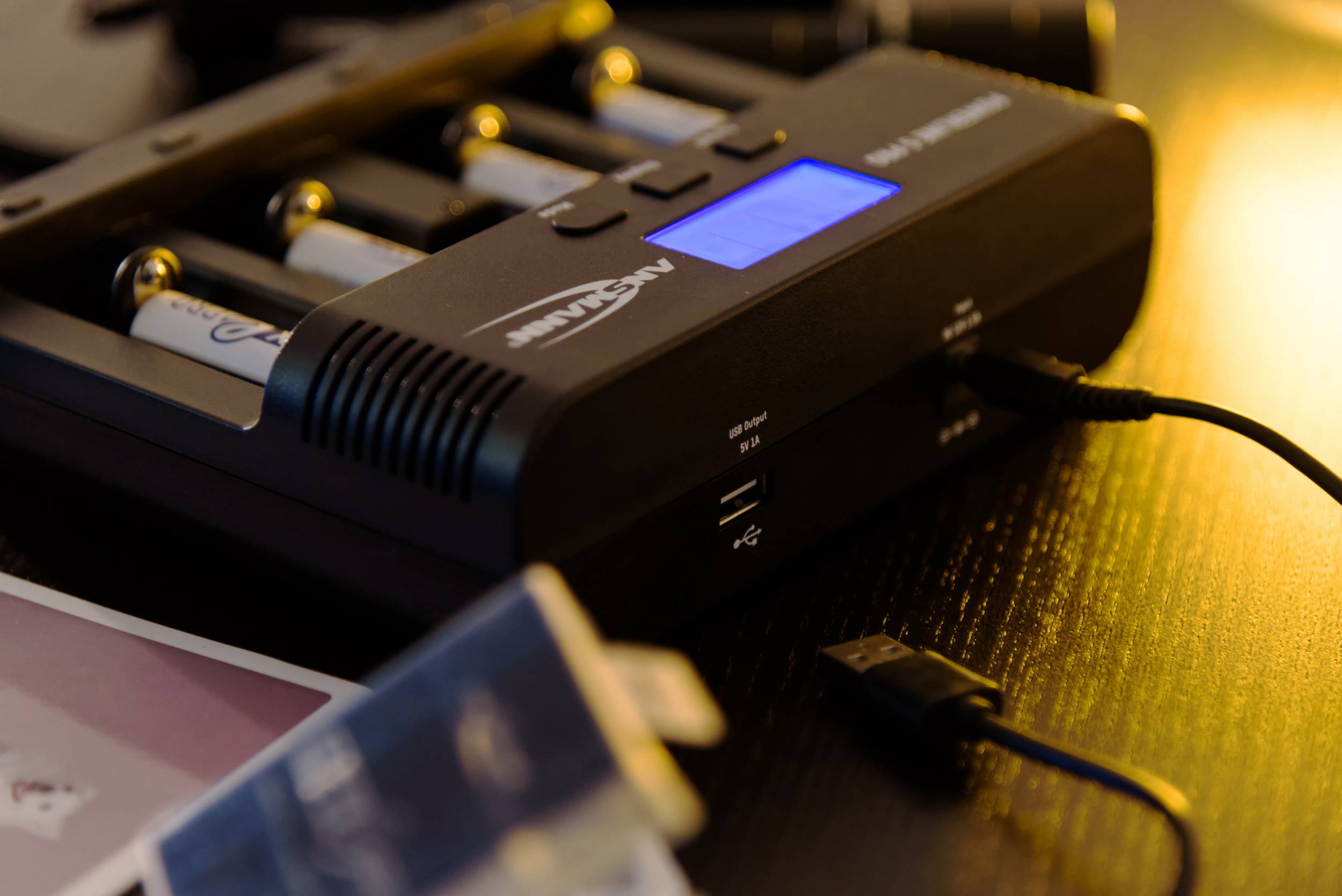 Ansmann Powerline 5 Pro Rundzellen-Ladegerät NiCd, NiMH Micro (AAA), Mignon (AA), Baby (C), Mono (D), 9 V Block