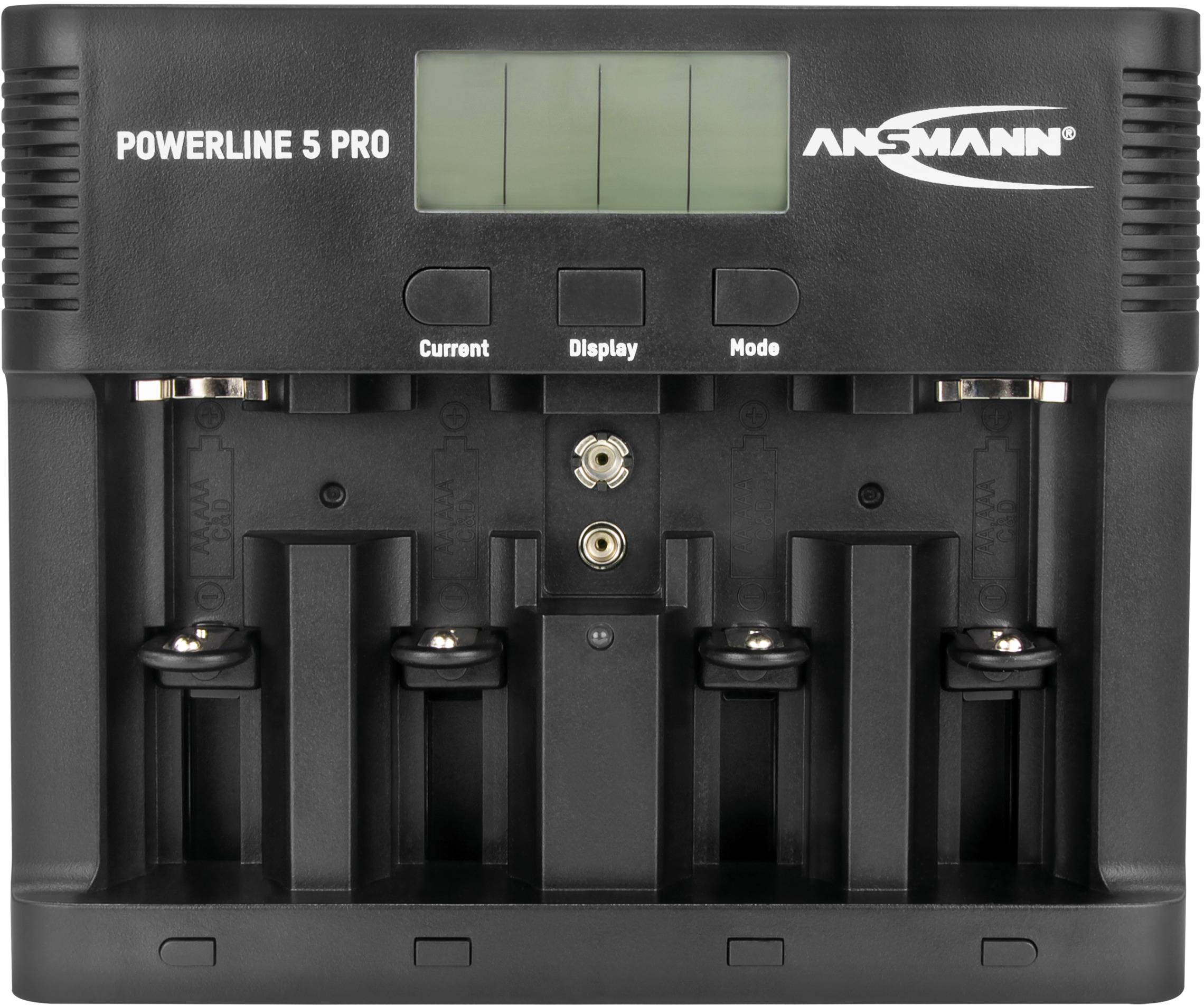 Ansmann Powerline 5 Pro Rundzellen-Ladegerät NiCd, NiMH Micro (AAA), Mignon (AA), Baby (C), Mono