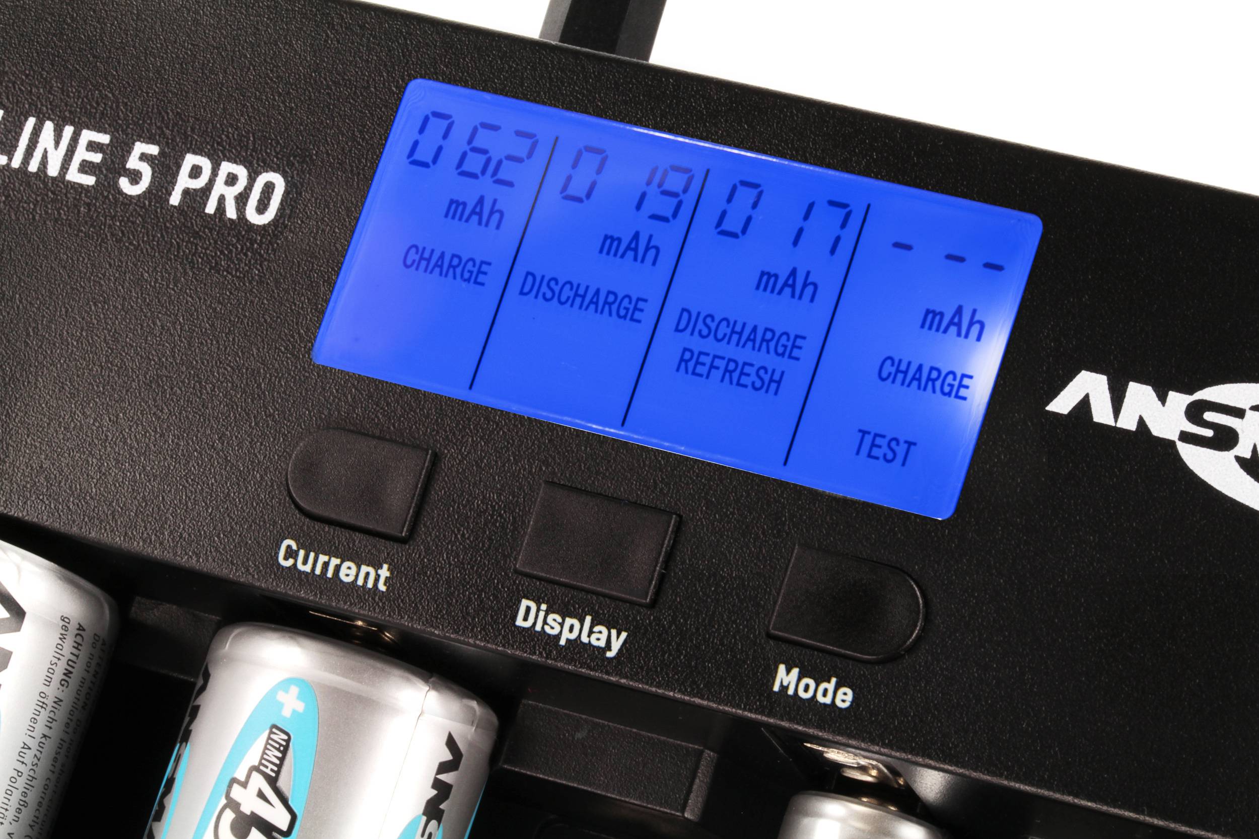 Ansmann Powerline 5 Pro Rundzellen-Ladegerät NiCd, NiMH Micro (AAA), Mignon (AA), Baby (C), Mono