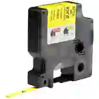 DYMO Schriftband Wärme-Schrumpfschlauch IND RHINO 18052 Polyolefin Bandfarbe: Gelb Schriftfarbe:Schwarz 6mm 1.5m DYMO Schriftband Wärme-Schrumpfschlauch IND RHINO 18052 Polyolefin Bandfarbe: Gelb Schriftfarbe:Schwarz 6mm 1.5m