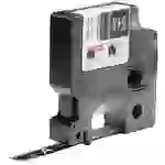 DYMO Schriftband IND RHINO 1805435 Vinyl Bandfarbe: Schwarz Schriftfarbe:Weiß 12mm 5.5m DYMO Schriftband IND RHINO 1805435 Vinyl Bandfarbe: Schwarz Schriftfarbe:Weiß 12mm 5.5m