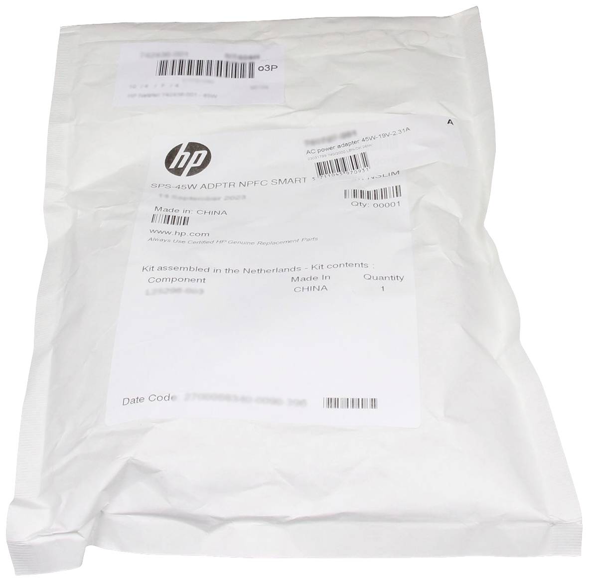 HP 740015-001 Notebook-Netzteil 45W 19.5 V/DC 2.31A