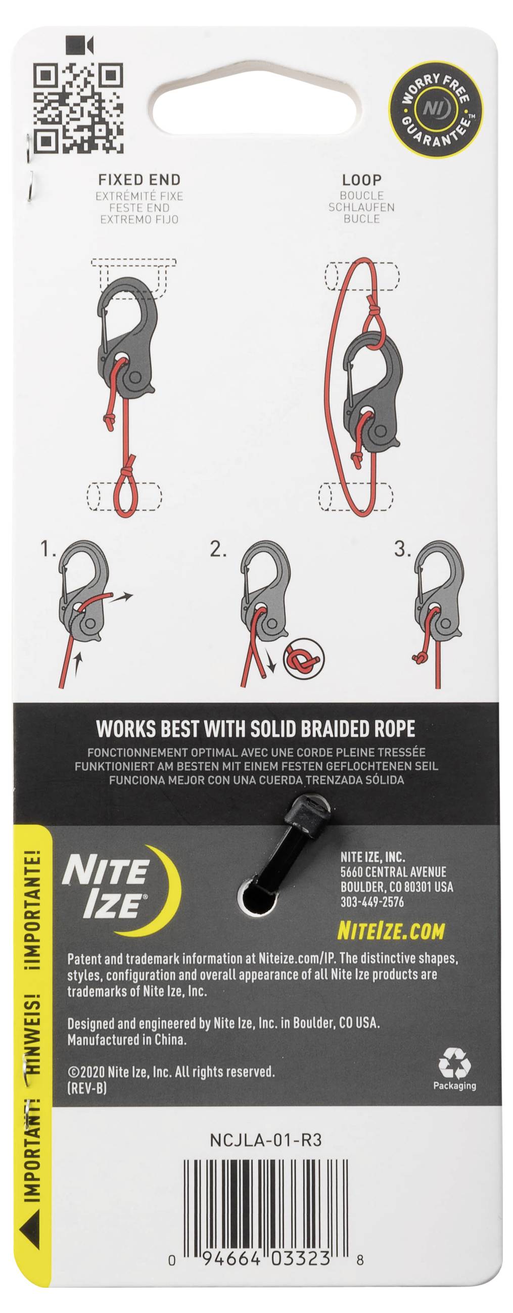 NITE Ize NI-NCJLA-01-R3 Schnurspanner CamJam XT Large 98mm x 47mm x 23mm 1St.