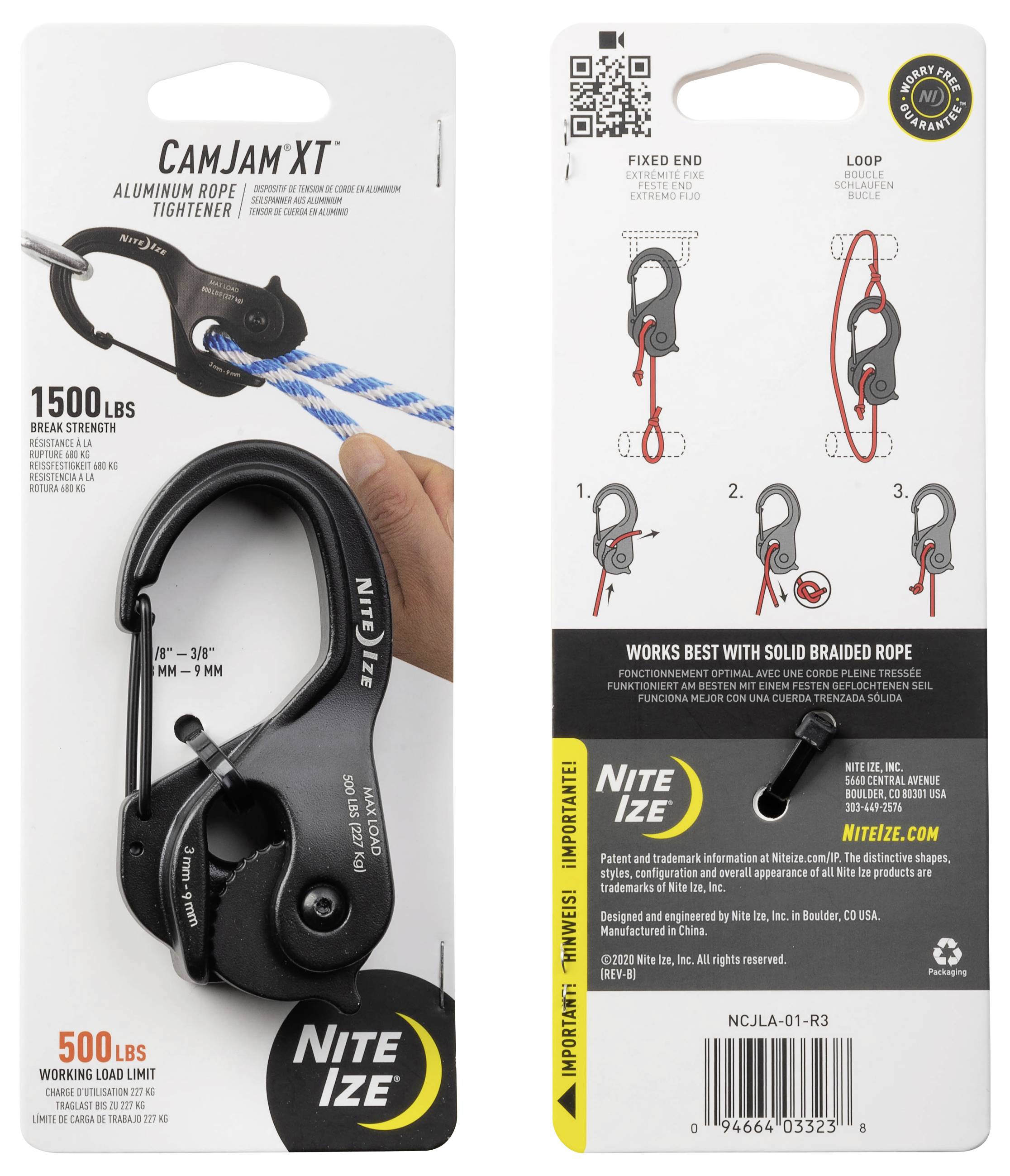 NITE Ize NI-NCJLA-01-R3 Schnurspanner CamJam XT Large 98mm x 47mm x 23mm 1St.