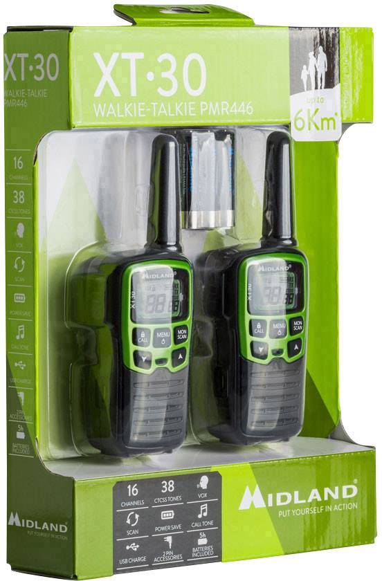 Midland XT30 C1177 PMR-Handfunkgerät 2er Set
