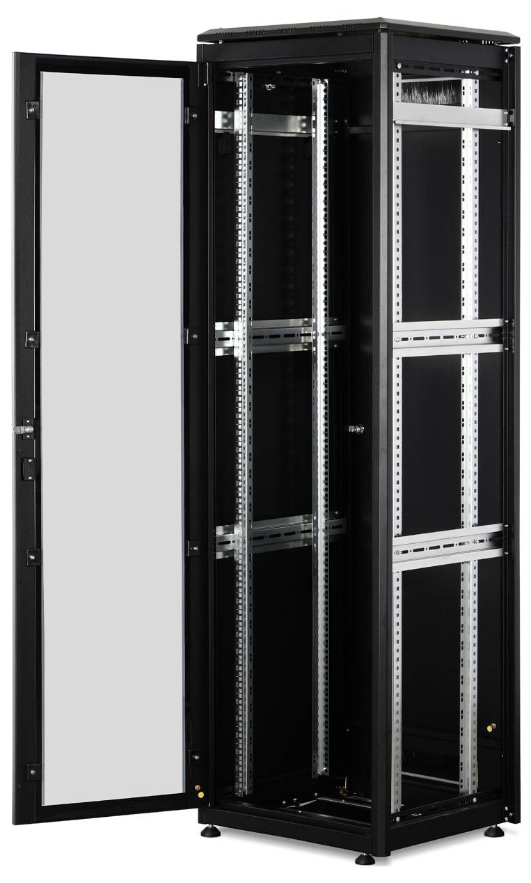 Digitus DN-19 42U-6/6-B-1 19 Zoll Netzwerkschrank (B x H x T) 600 x 2053 x 600 mm 42 HE Schwarz (RAL 9005)