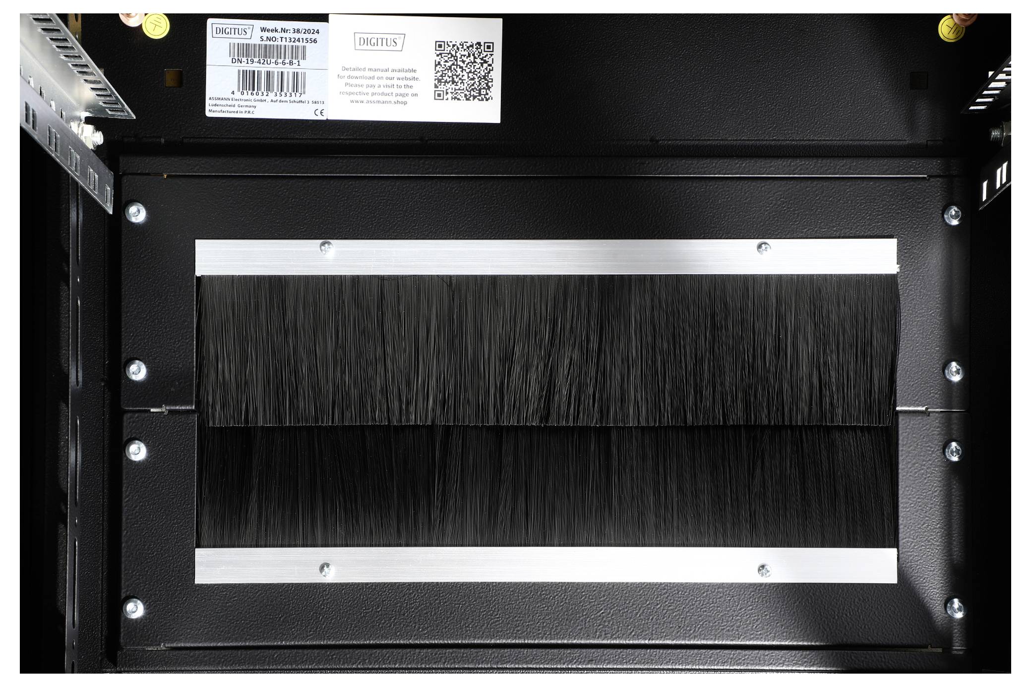 Digitus DN-19 42U-6/6-B-1 19 Zoll Netzwerkschrank (B x H x T) 600 x 2053 x 600 mm 42 HE Schwarz (RAL 9005)