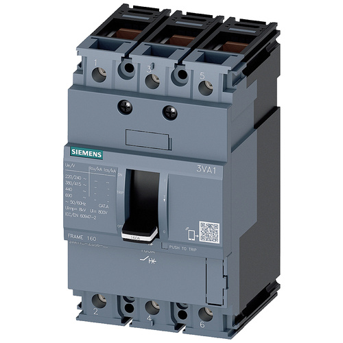 Siemens 3VA1180-3ED36-0AA0 Leistungsschalter 1 St. Einstellbereich (Strom): 80 - 80 A Schaltspannun