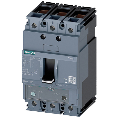 Siemens 3VA1125-4EF36-0AA0 Leistungsschalter 1 St. Einstellbereich (Strom): 18 - 25 A Schaltspannun