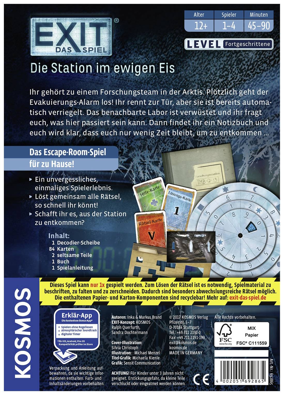 Kosmos 692865 Exit, die Station im ewiigen Eis
