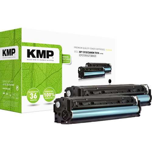 KMP H-T171D Tonerkassette 2er-Pack ersetzt HP 131X, CF210X Schwarz 4800 Seiten Kompatibel Toner 2er-Pack
