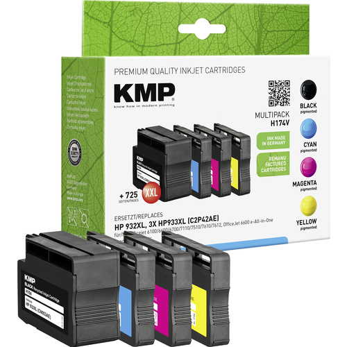 KMP Druckerpatrone ersetzt HP 932XL, 933XL, CN053AE, CN054AE, CN055AE, CN056AE Kompatibel Kombi-Pac