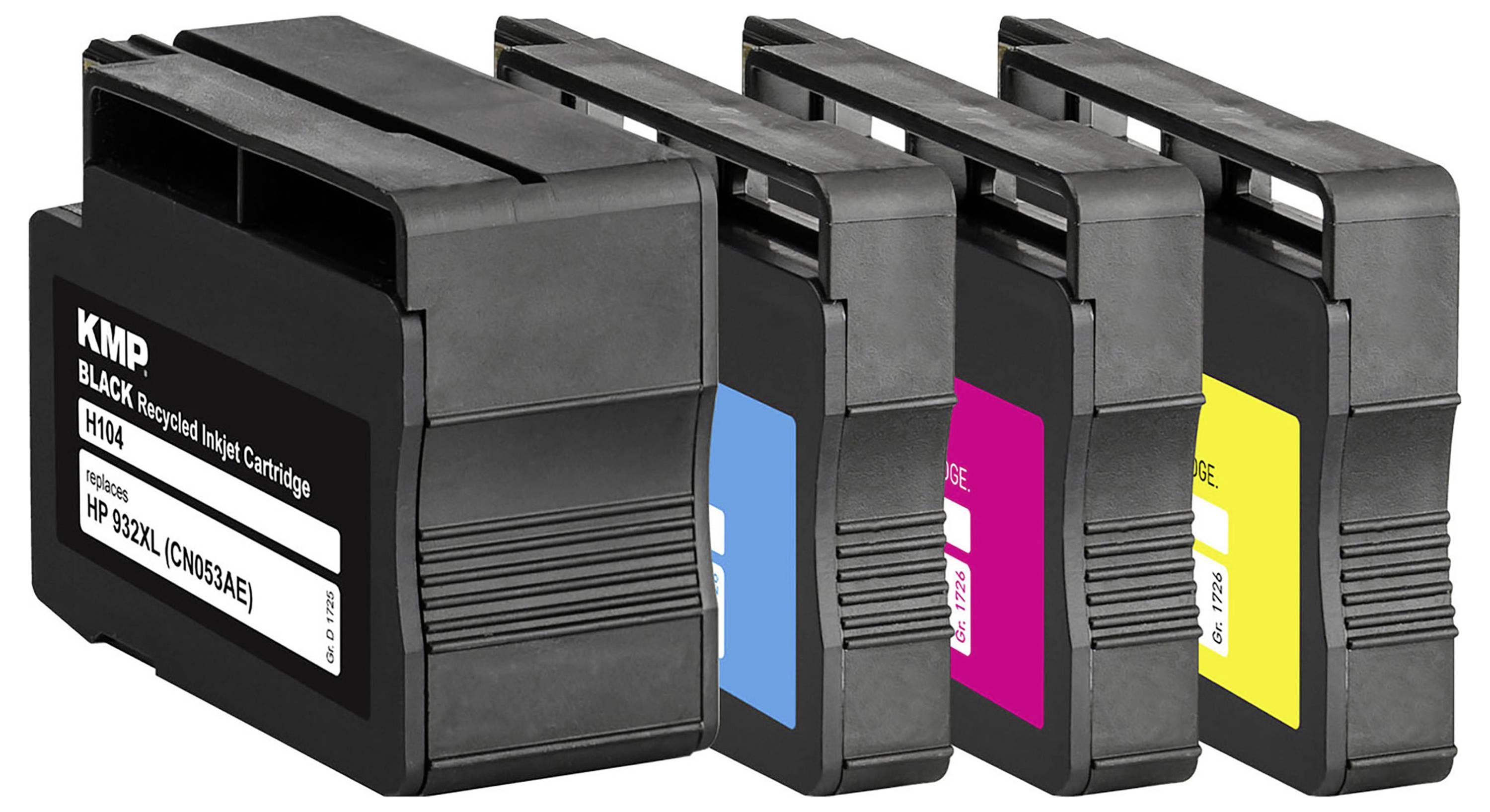 KMP MULTIPACK H174V - 4er-Pack - Größe XXL - Schwarz, Gelb, Cyan, Magenta - kompatibel - Tintenpatrone (Alternative zu: