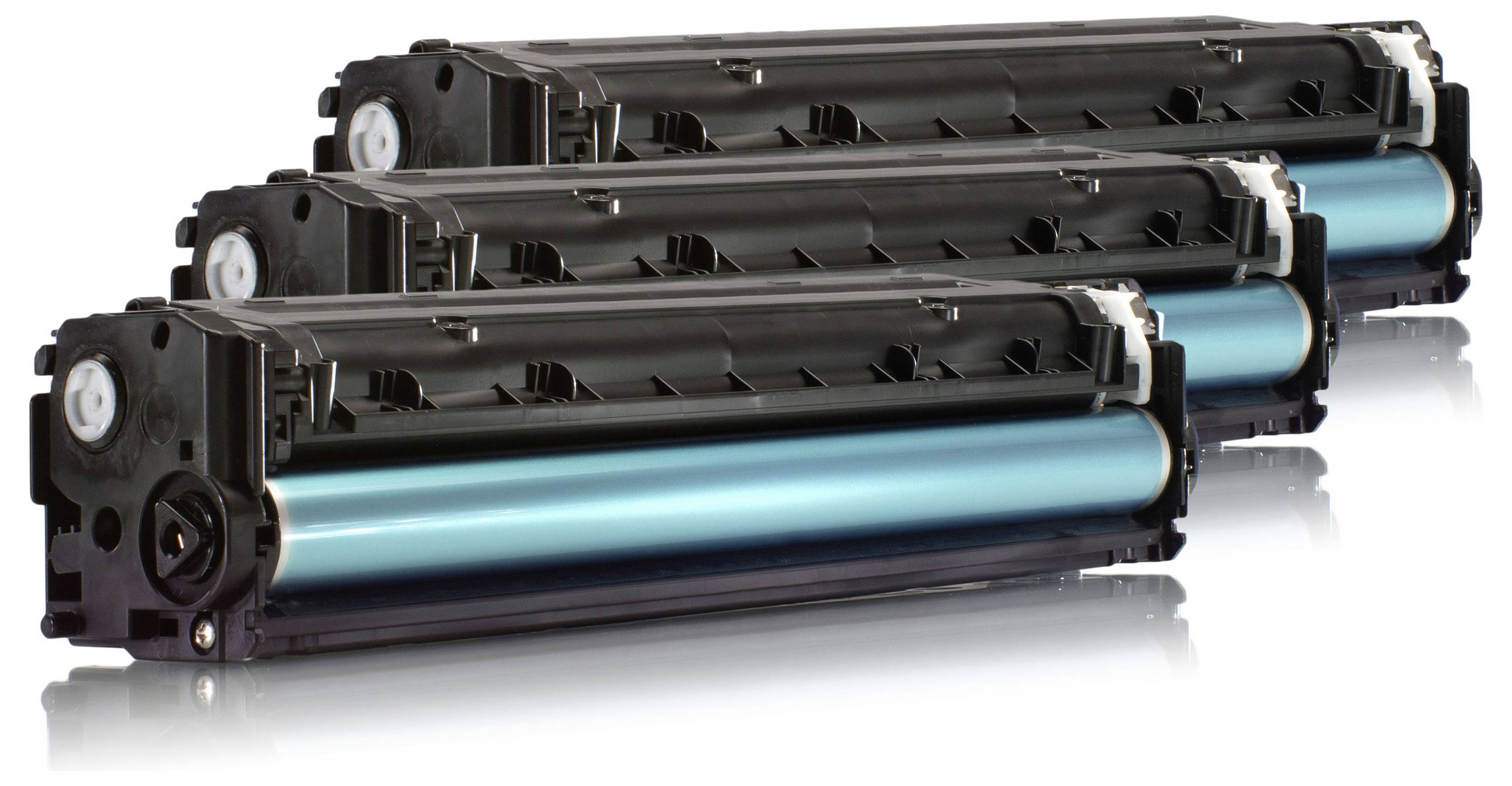KMP Toner ersetzt HP 128A, CE321A, CE322A, CE323A Kompatibel Kombi-Pack Cyan, Magenta, Gelb 1300 Seiten H-T144 CMY 1227,0030